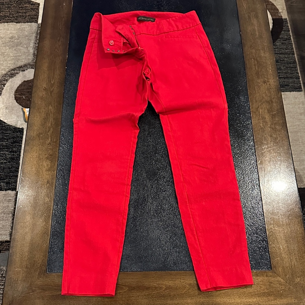 THE LIMITED Exact Stretch Pants | Women’s 4 (31x27.5) | Red Skinny Ankle